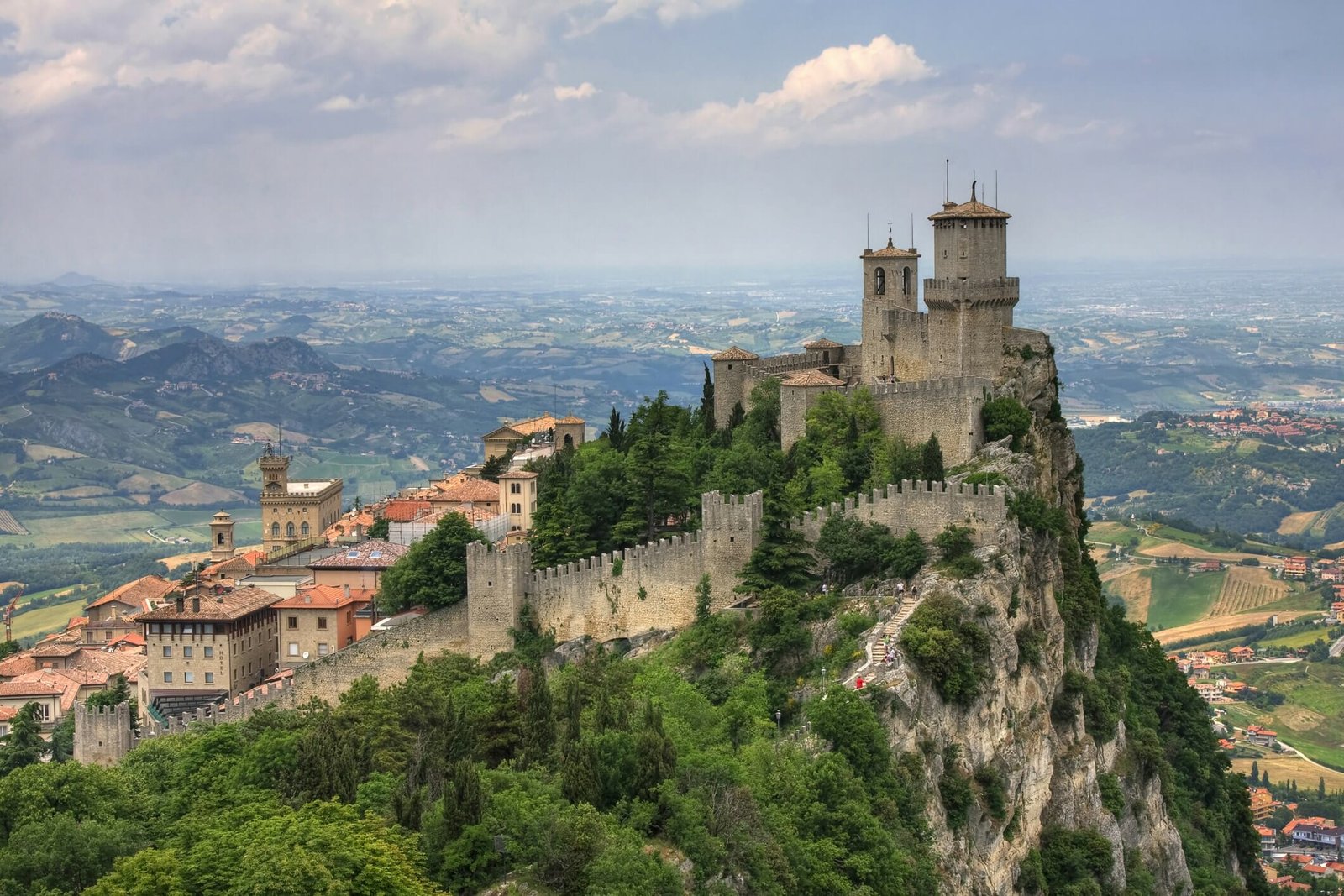 Rocca della Guaita, the most ancient fortress of San Marino, Italy