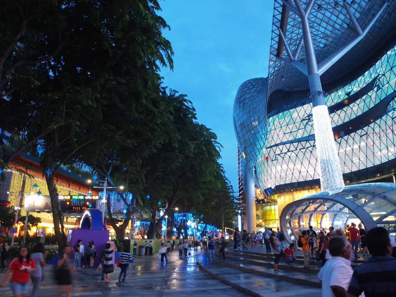 Orchard Road in Singapore is well known as a shopping paradise. Here is the iconic ION Orchard, a shopping mall, a popular place where locals and tourists alike gather together to watch the Christmas light up.