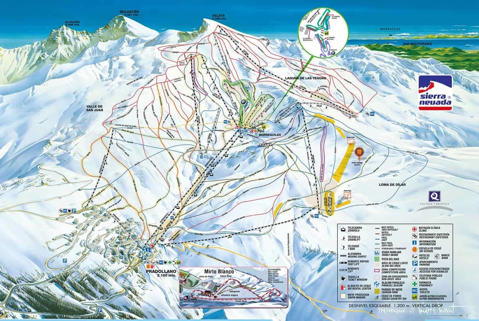Sierra Nevada ski area