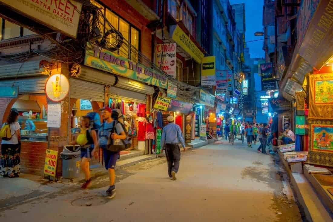 Thamel i Kathmandu, Nepal