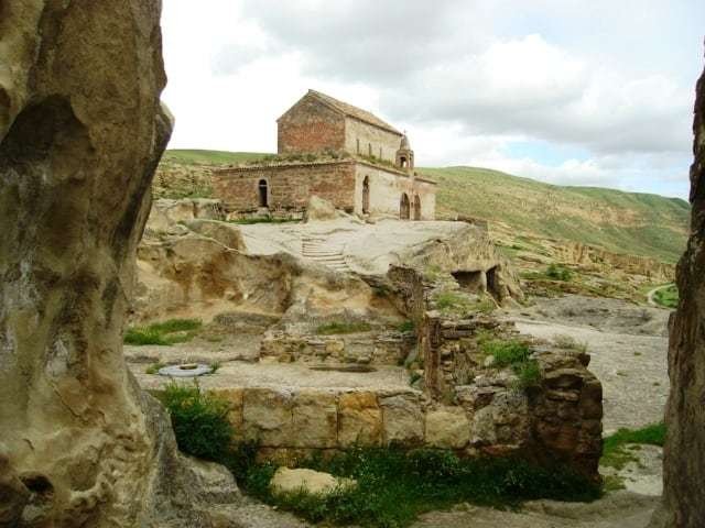 Rare cave dwellings in Georgia