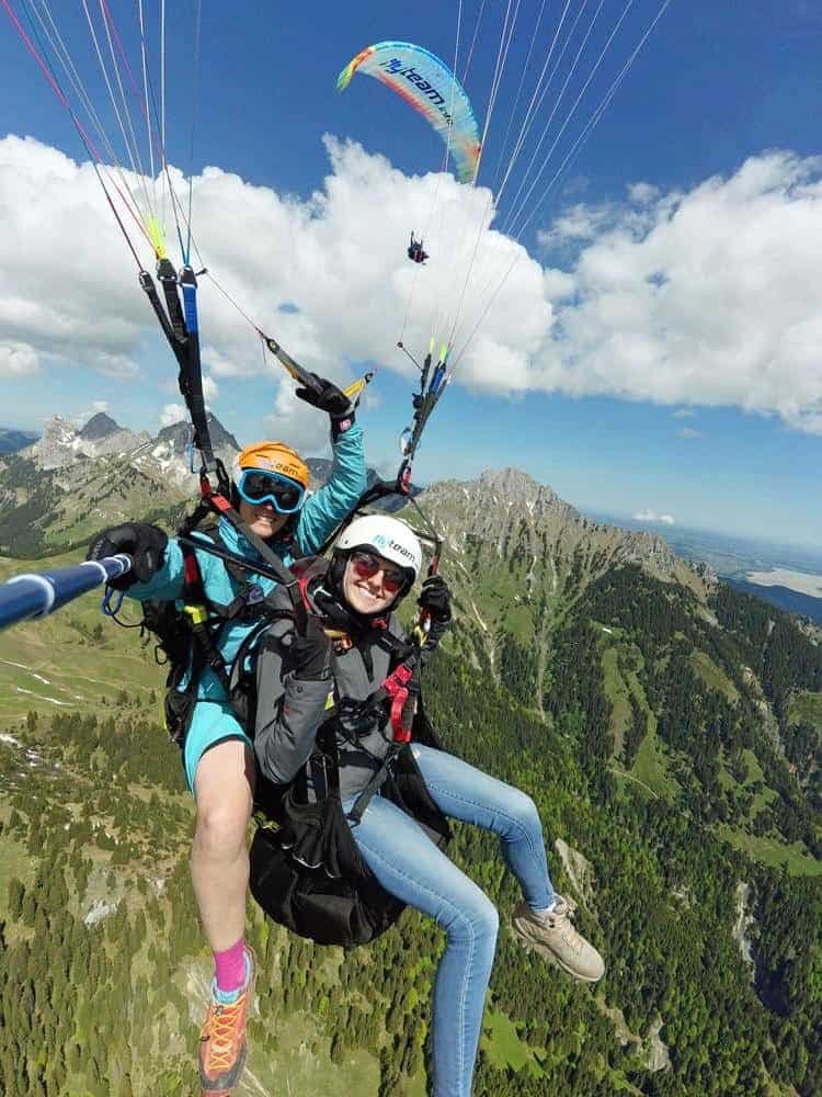 Zugspitz tandem paragliding gleitschirmfliegen