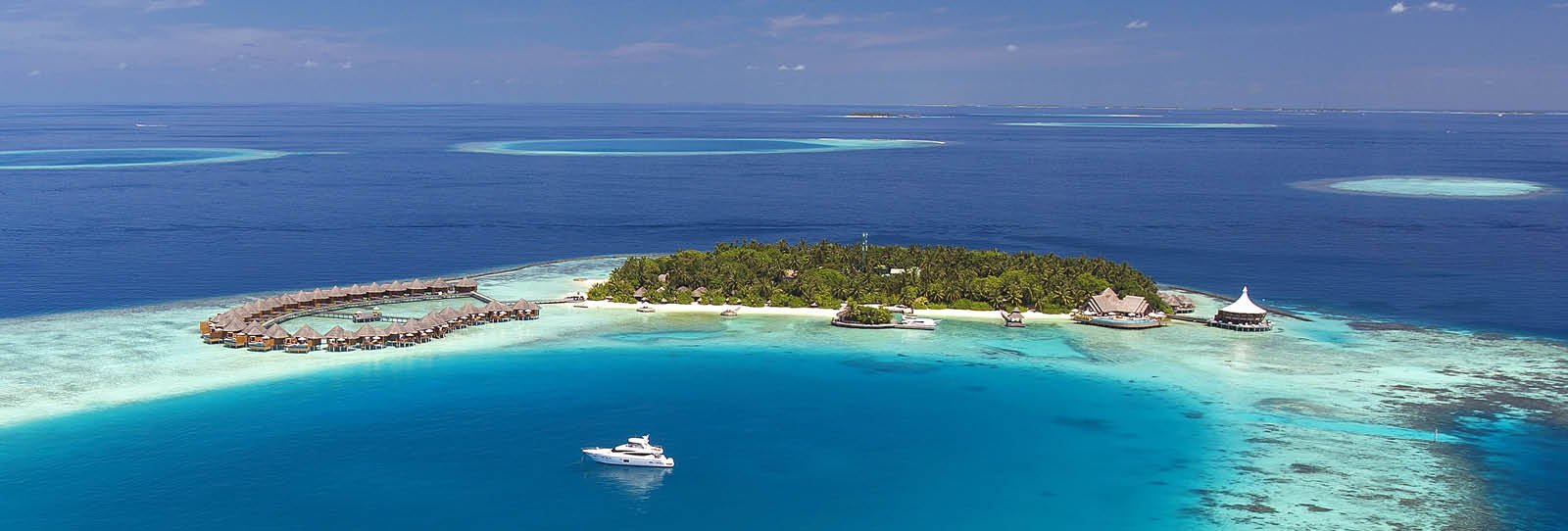 The beautiful Maldives, typically a resort per island