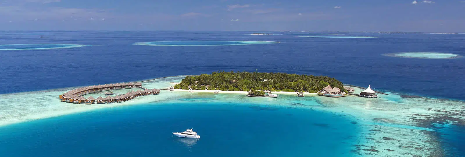 The beautiful Maldives, typically a resort per island