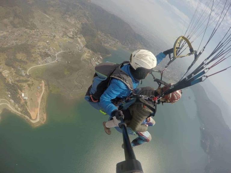 paragliding nepal