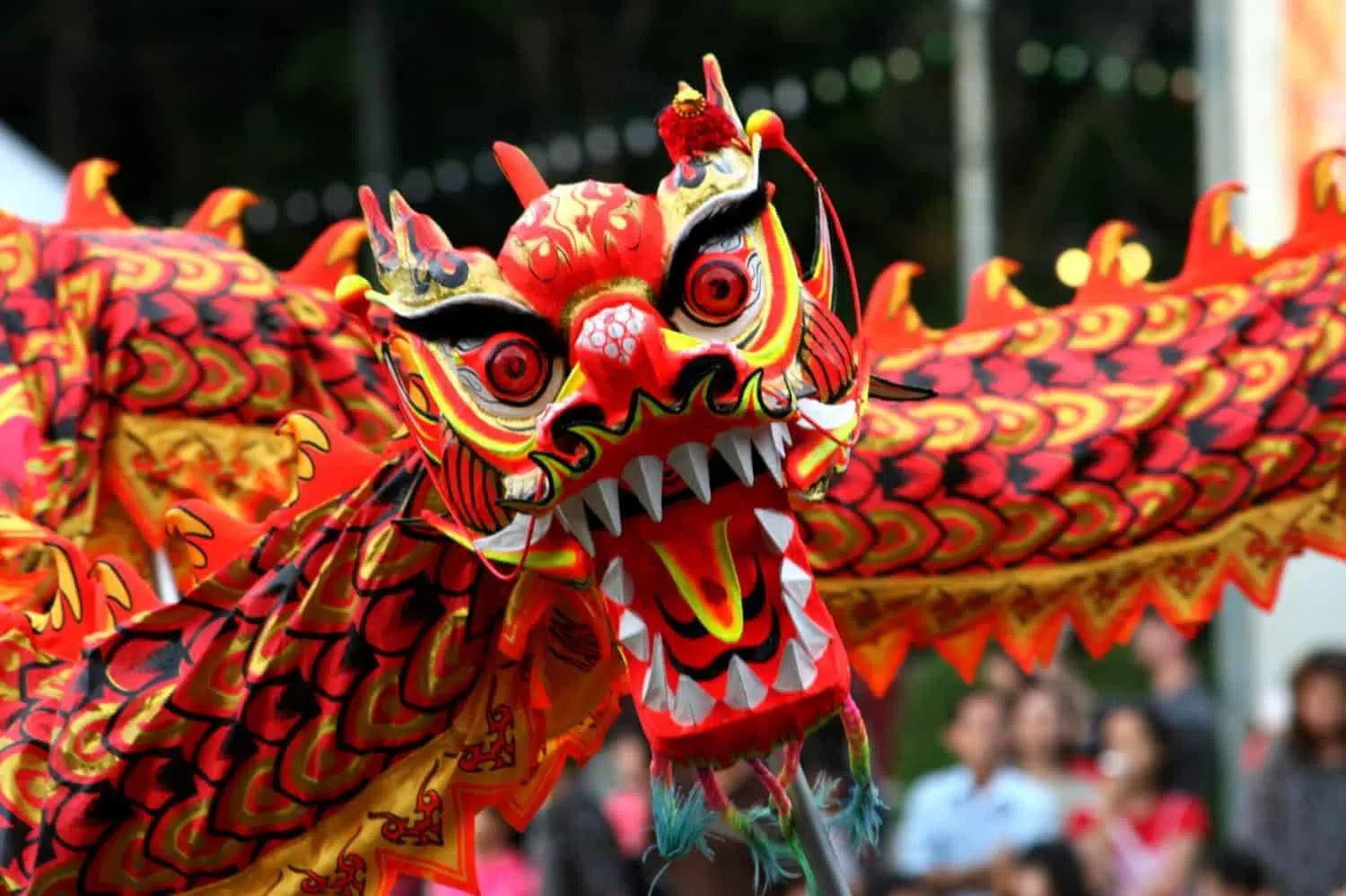 Vibrant Chinese New Year 2021 decoration with tiger, flowers, and Lunar New Year festive elements.