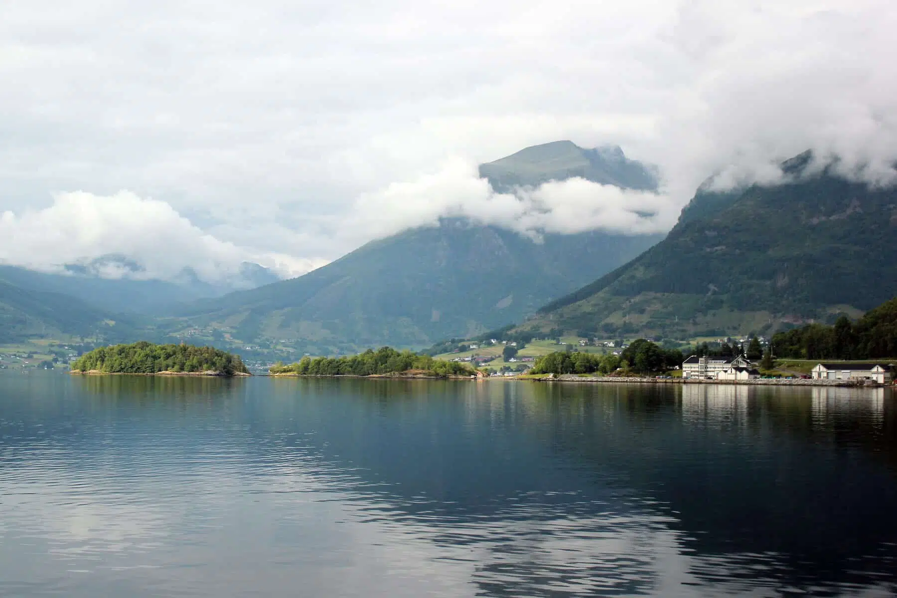 Hardangerfjord, the second longest fjord in Norway.