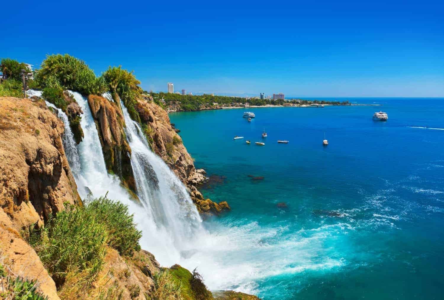 Vandfaldet Duden i Antalya, Turkiet