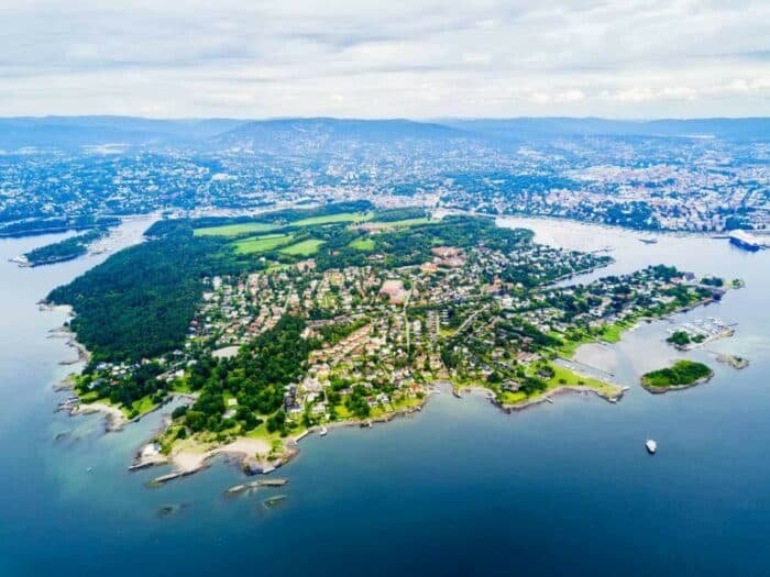 Bygdøy en smuk halvø ved Oslo