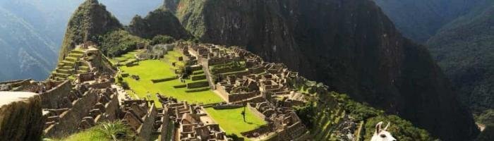 Machu Picchu in Peru. Seven wonders of the world
