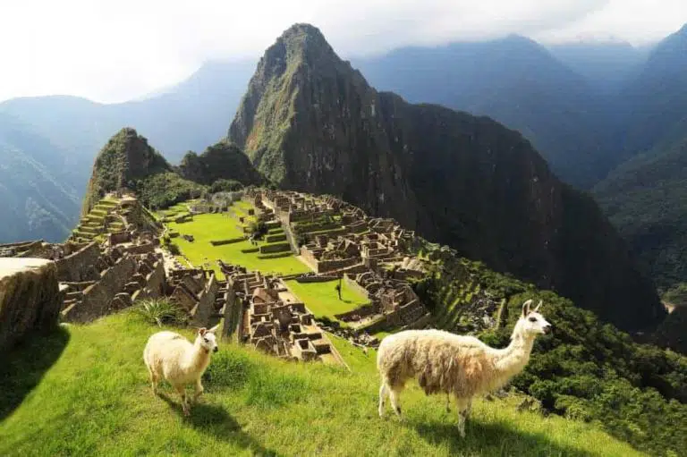 Machu Picchu in Peru. Seven wonders of the world