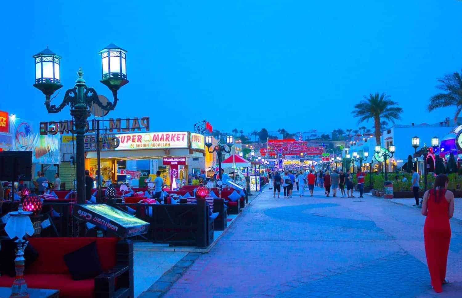 Naama Bay ved Sharm el Sheikh, Egypten