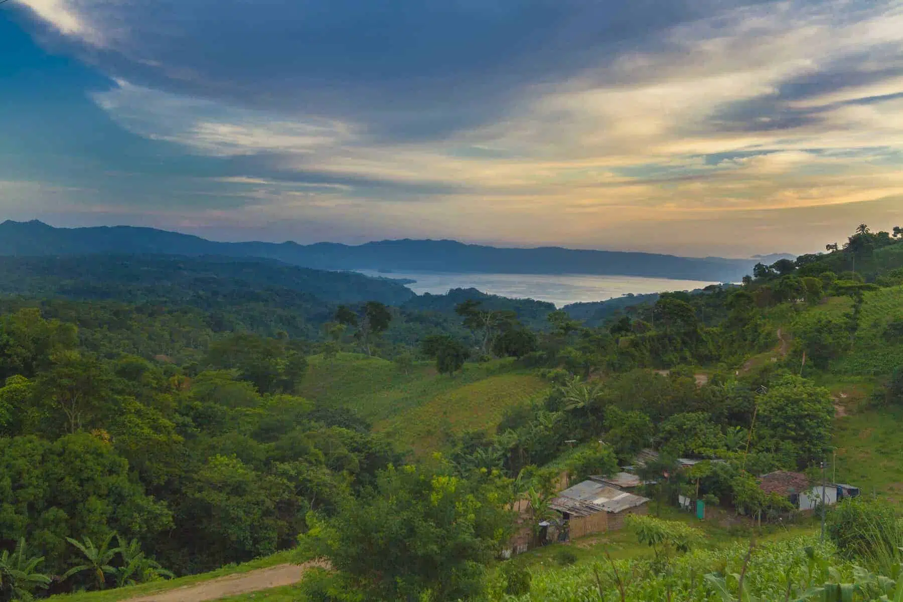 Ilopango lake, El Salvador