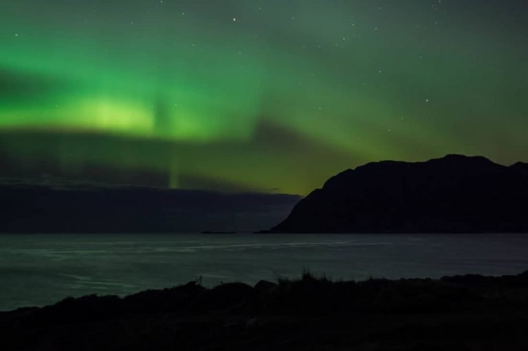 Northern light in Tromsø. Norway