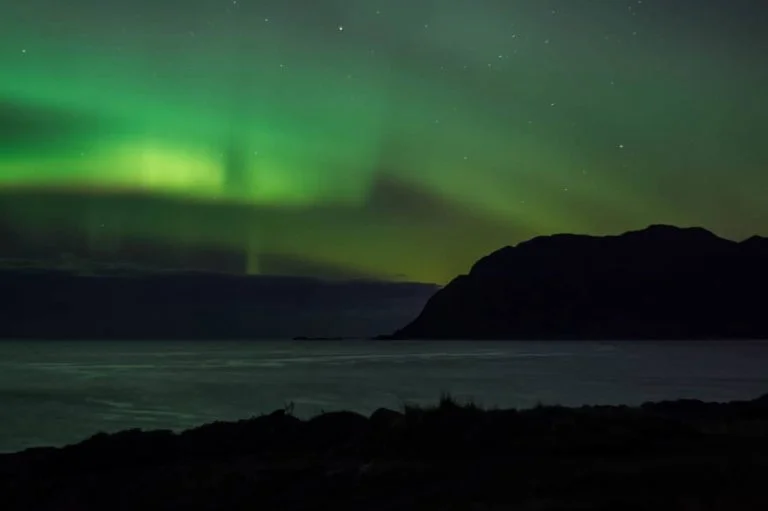 Northern light in Tromsø. Norway