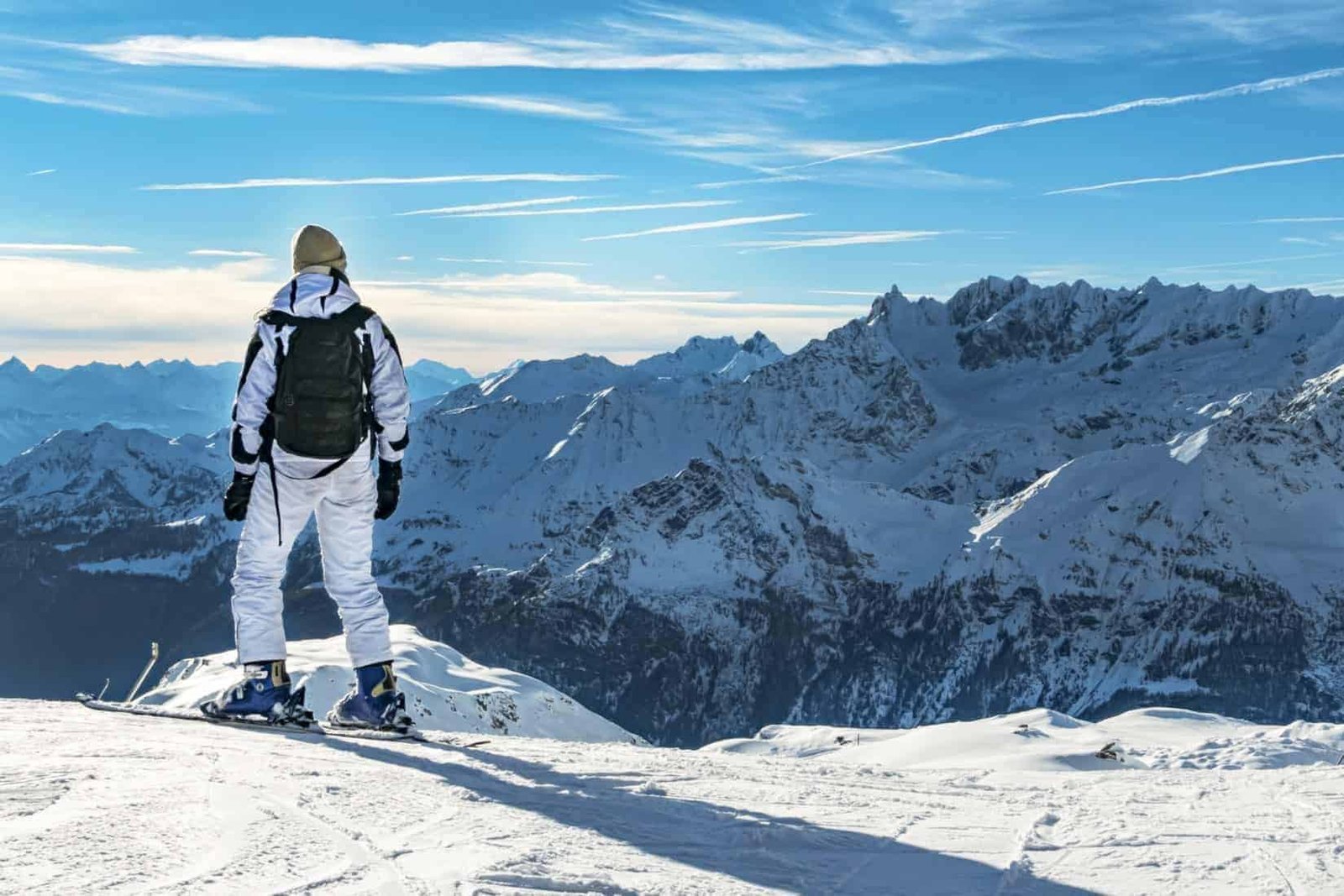 Cervinia Italy. Alpine skiing, Matterhorn.