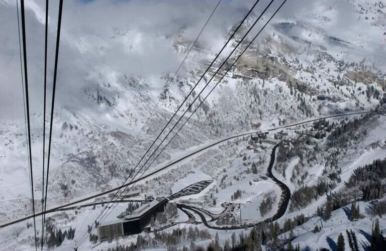 Mountains from Snowbird ski resort in Utah