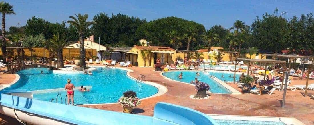 Camping in Languedoc Frankrig