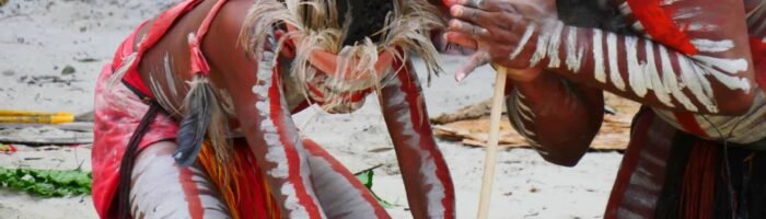 Aboriginals making fire in the bush culture australia