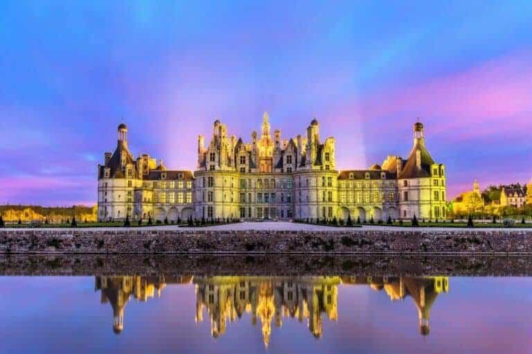 Chateau de Chambord, the largest castle in the Loire Valley. A UNESCO world heritage site in France