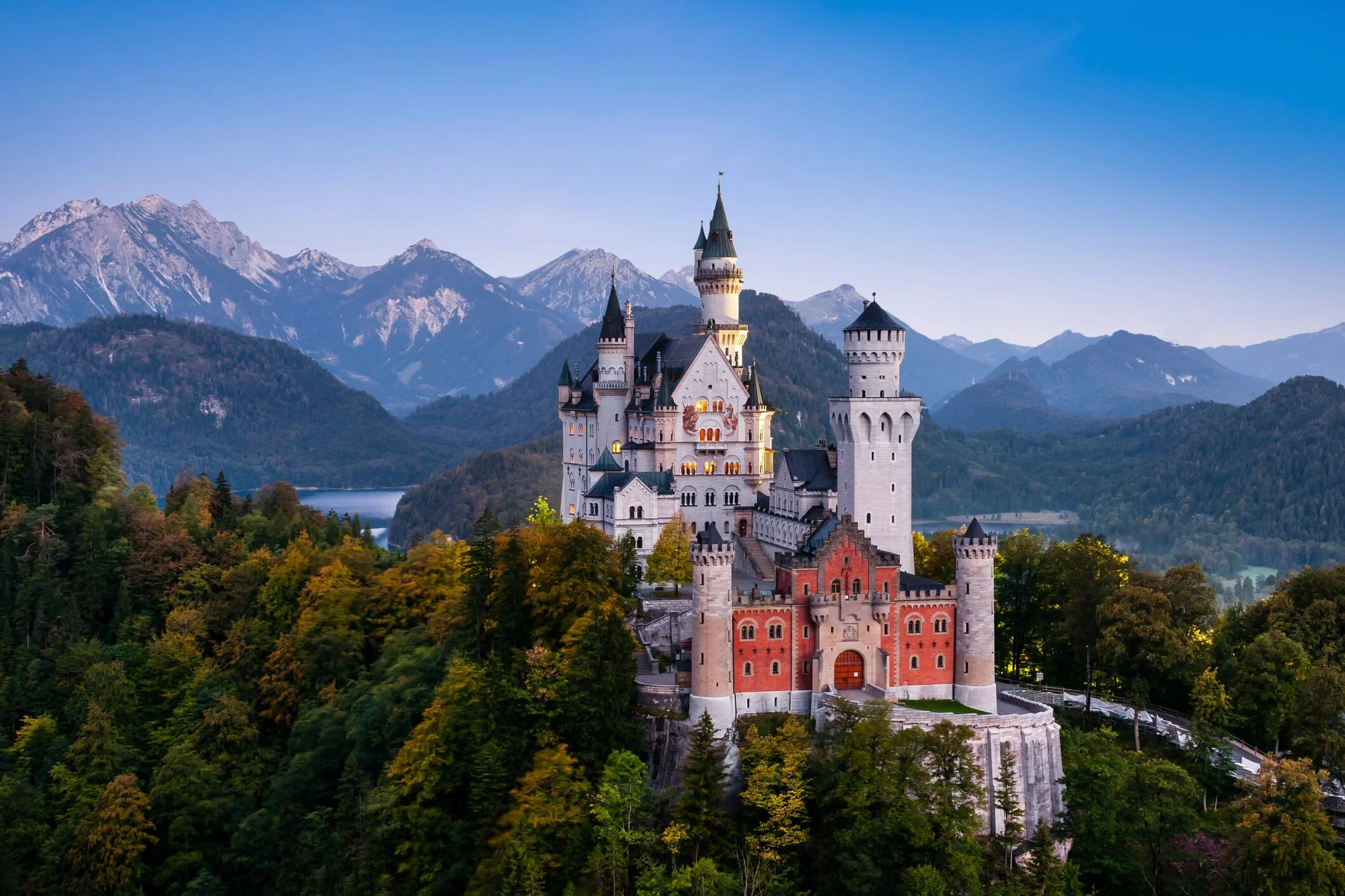 uefa euro 2024 catch — Famous Neuschwanstein Castle in Bavaria, Germany, before sunrise