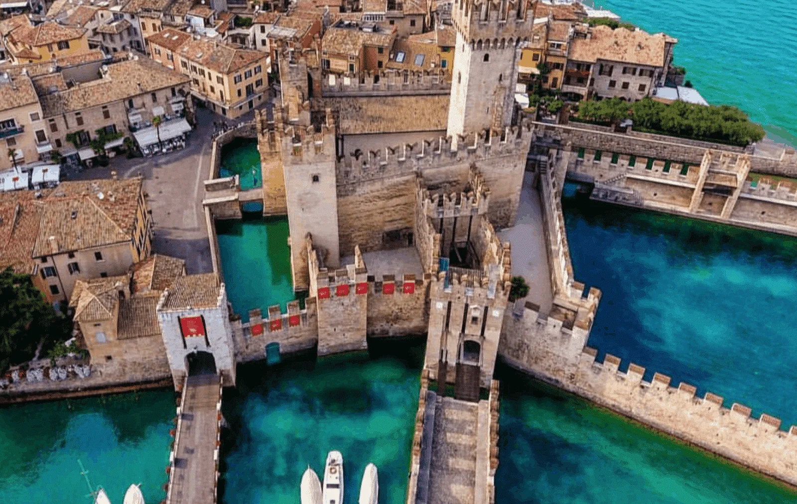 Scaligero castle lake Garda, Italy 