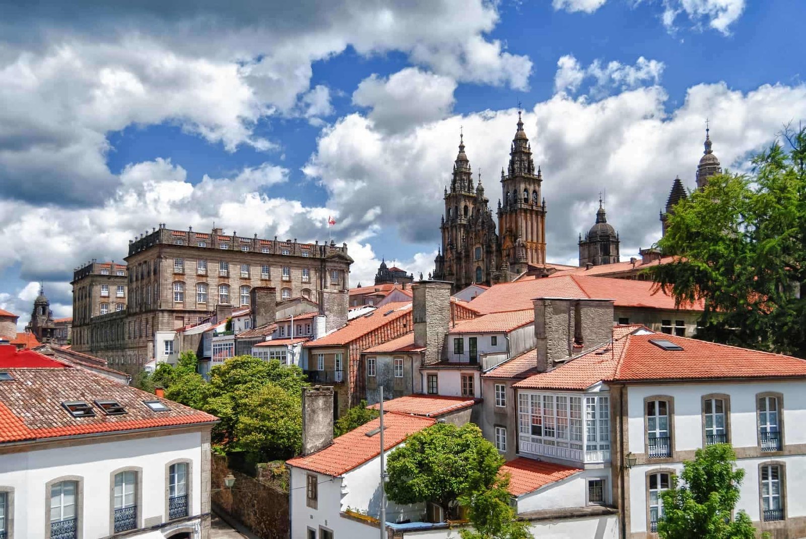 The Cathedral of Santiago de Compostela is one of the greatest pilgrimage destinations for the Catholic religion