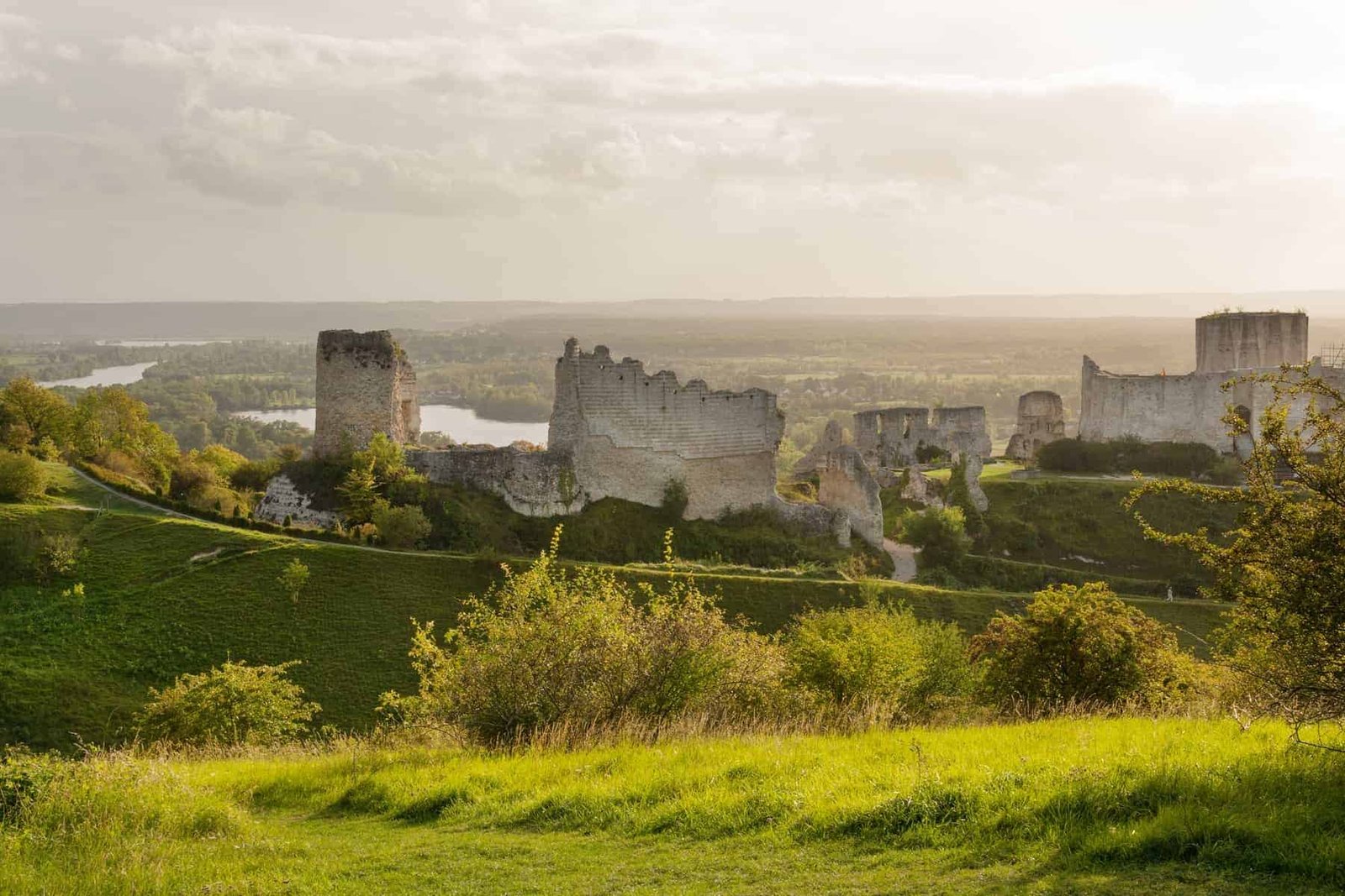 Chateau Gaillard, ruined famous castle of Richard the Lionheart, Normandy