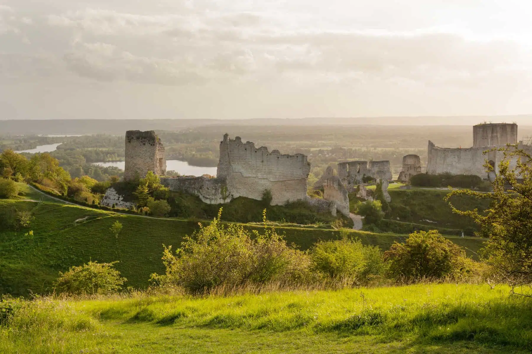 Chateau Gaillard, ruined famous castle of Richard the Lionheart, Normandy
