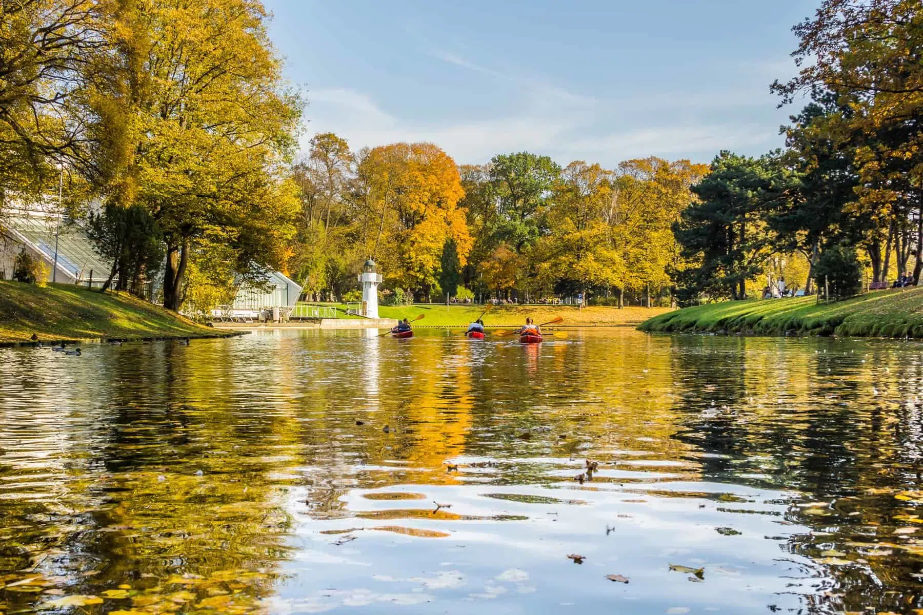 kayak trip on the river Daugava and the canal around the old city, closing the season on October 13, 2018