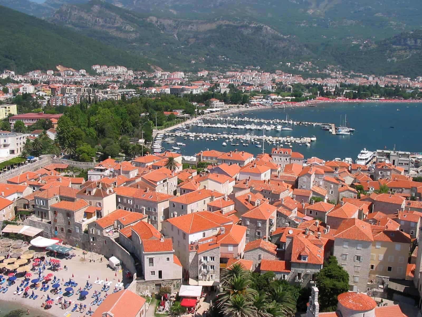 panorama-of-budva-in-montenegro. Travel to Montenegro