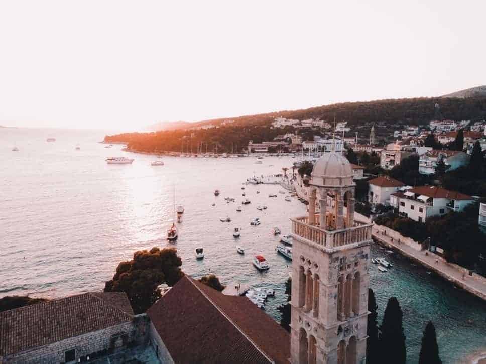 Camping in Croatia, Hvad coastline, Dalamtien, Kroatien