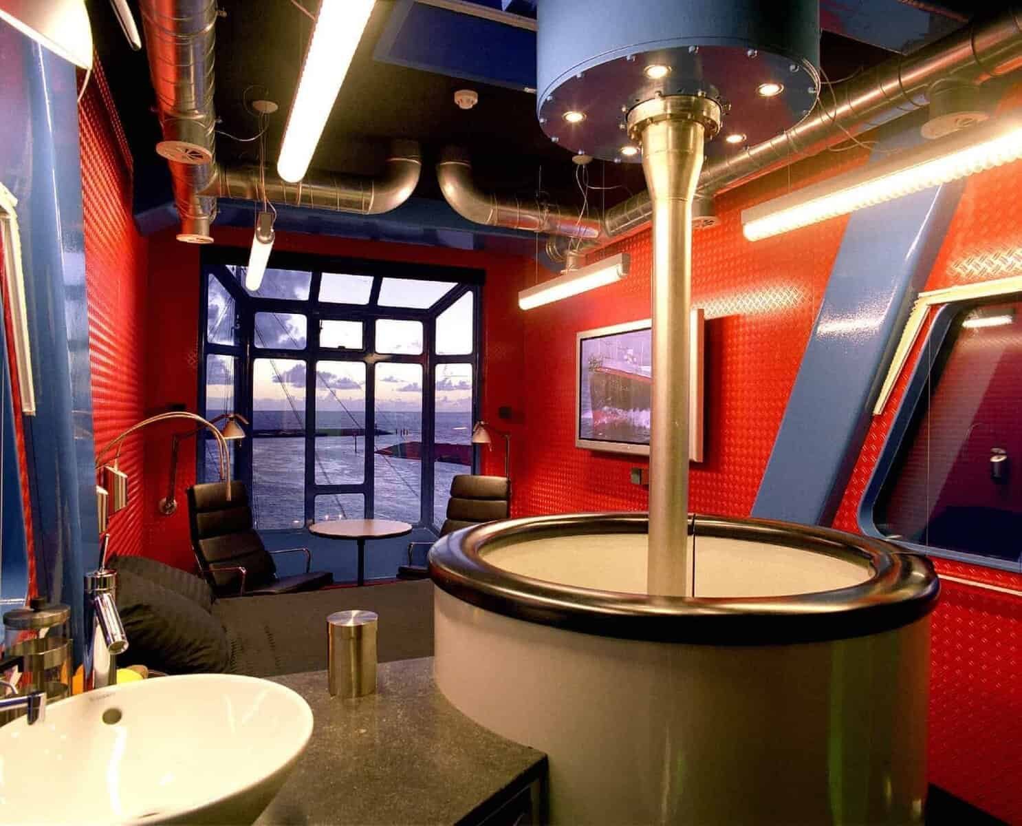 Luxury hotel lobby with modern design, elegant lighting, and spacious seating areas.