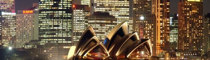 Sydney Opera House at night