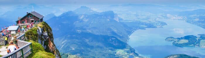 Lake Mondsee view. Austria