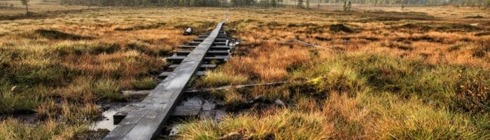 Travel to Sweden, Trekking Tour on the Kungsleden in Sweden a wooden hiking trail