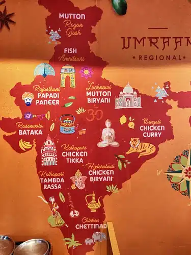 indian food map, Where do the different dishes come from