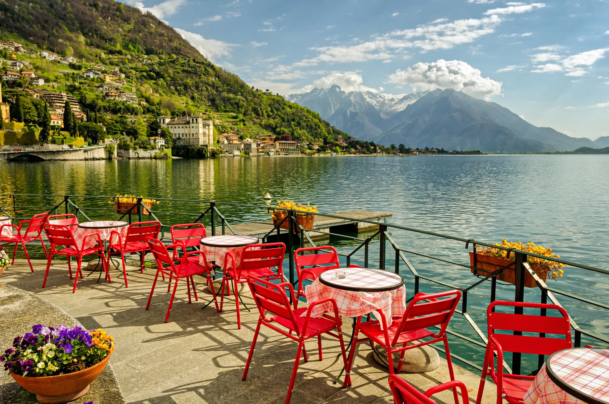 Lago di Como (northern Italy) scenic view, luxury travel in Europe
