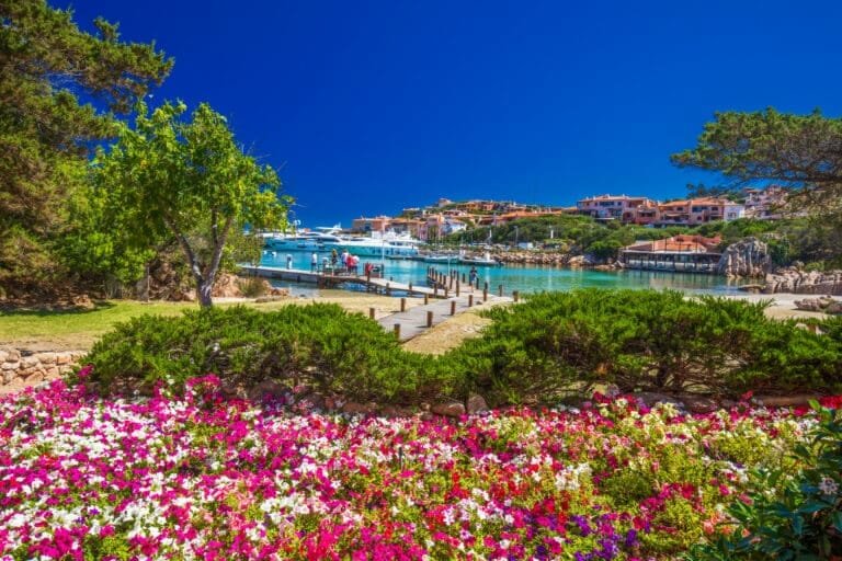 The Mediterranean has 159 inhabited islands. Promenade in Porto Cervo, Sardegna