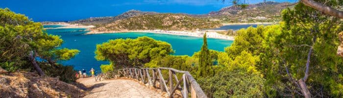 Sa Colonia beach, Chia resort, Sardegna, Italy.