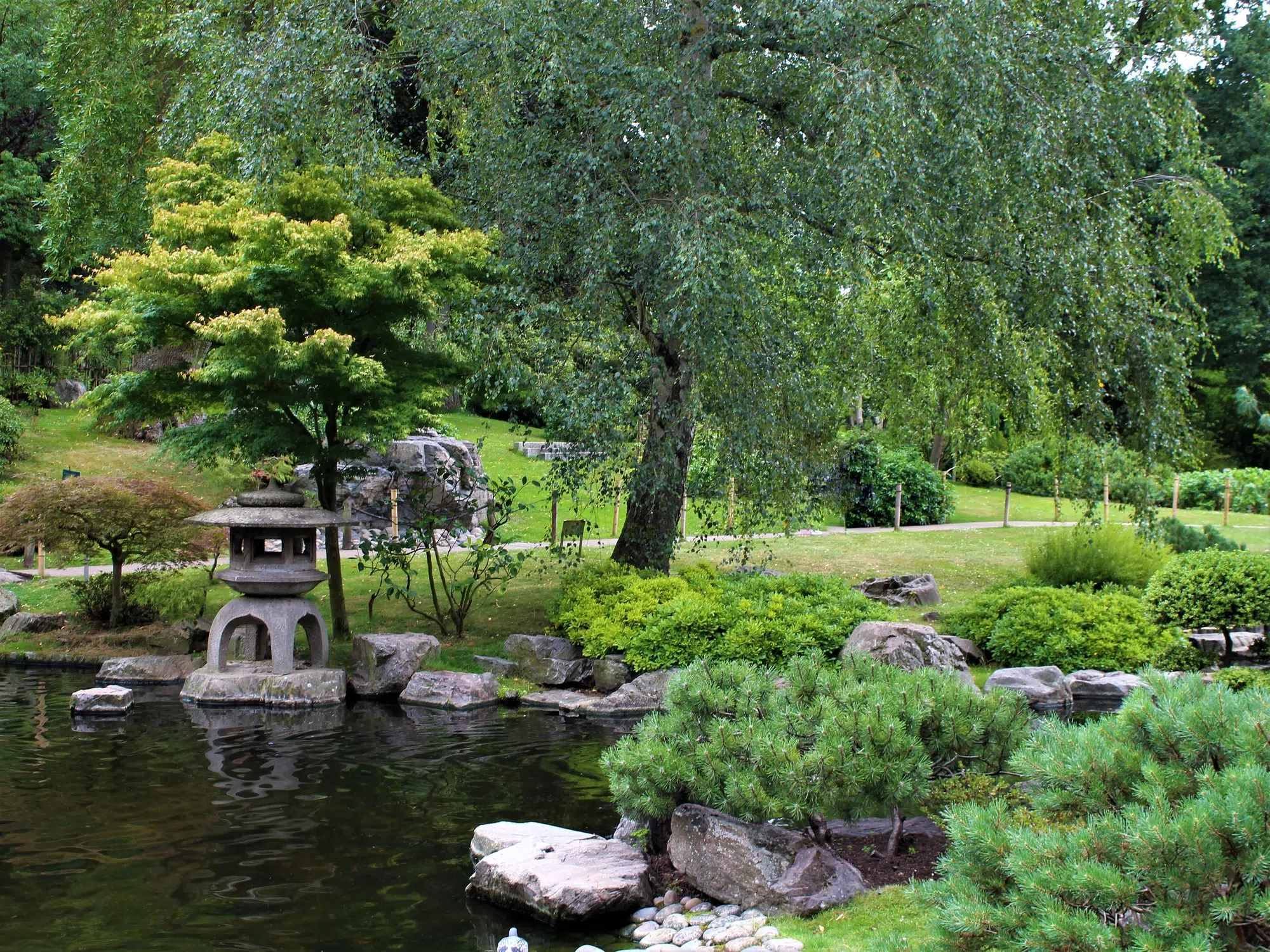 The Planten un Blomen park, Hamburg