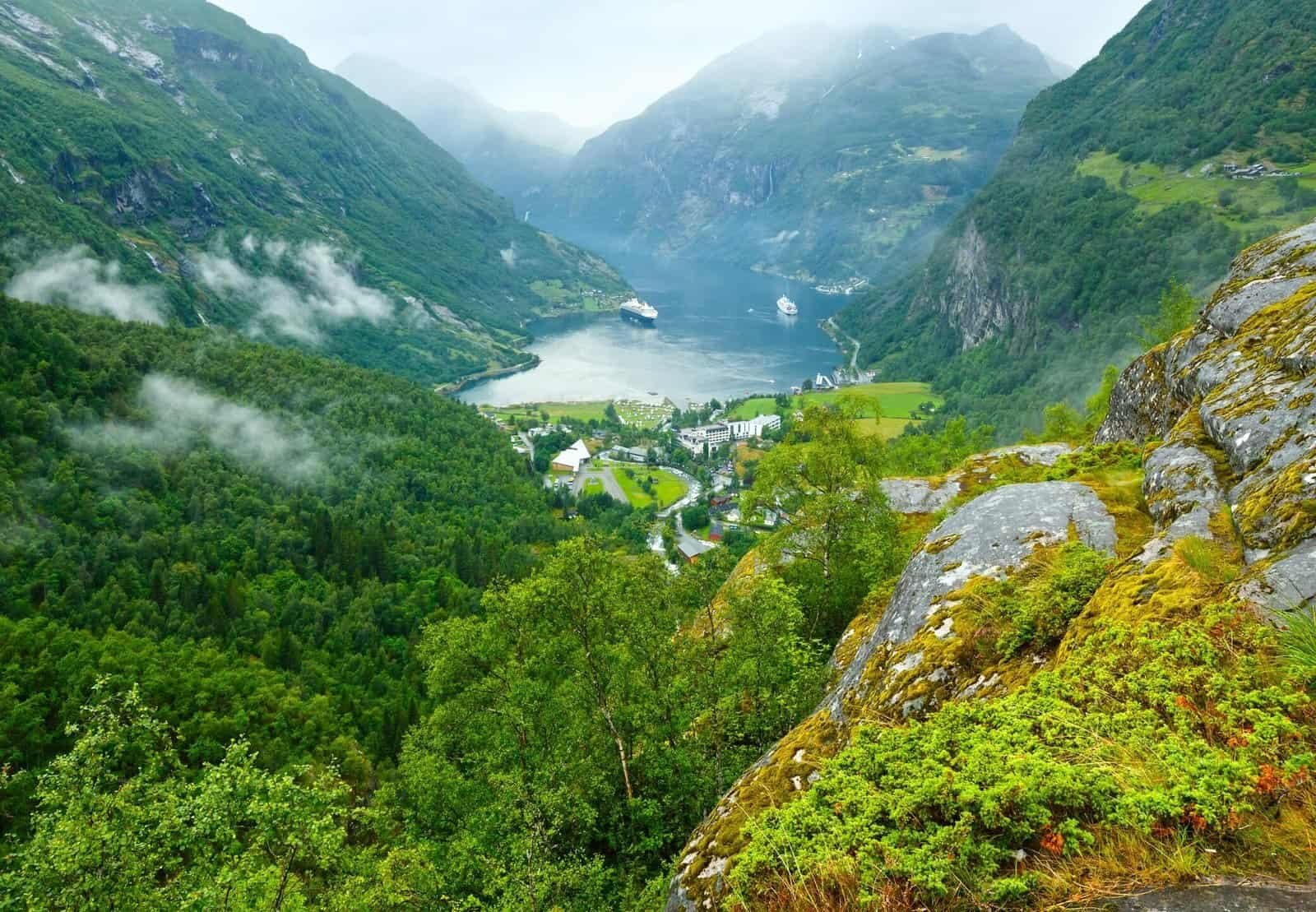 Geiranger Fjord (Norge) summer