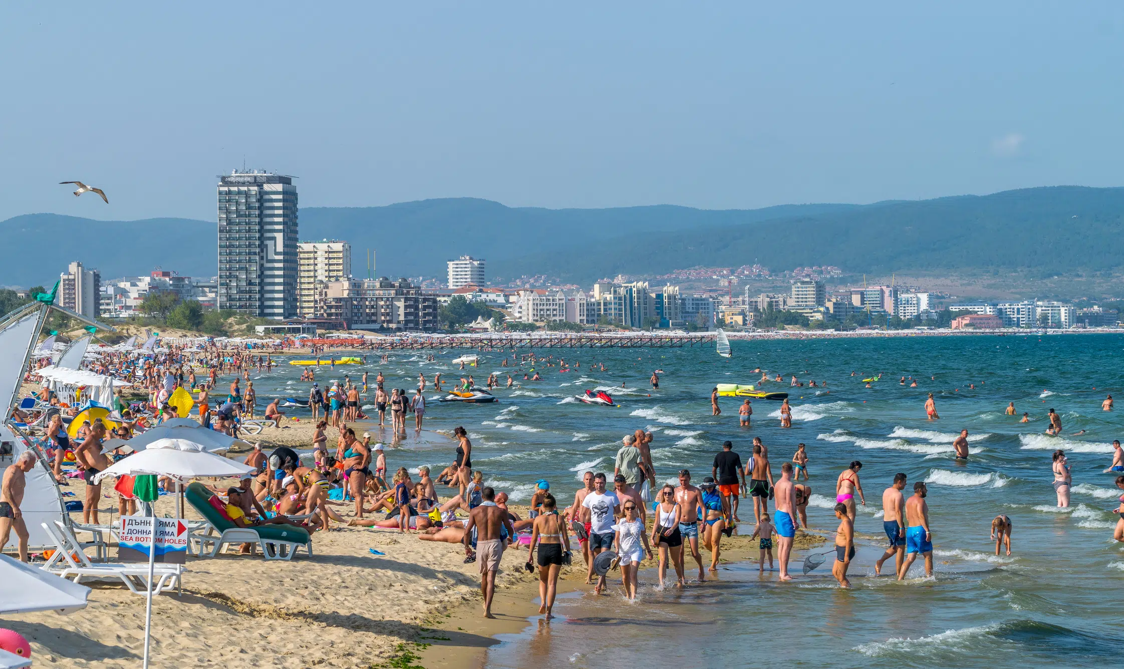 sunny beach bulgaria got — People in the sea at Sunny Beach resort, where the party is at
