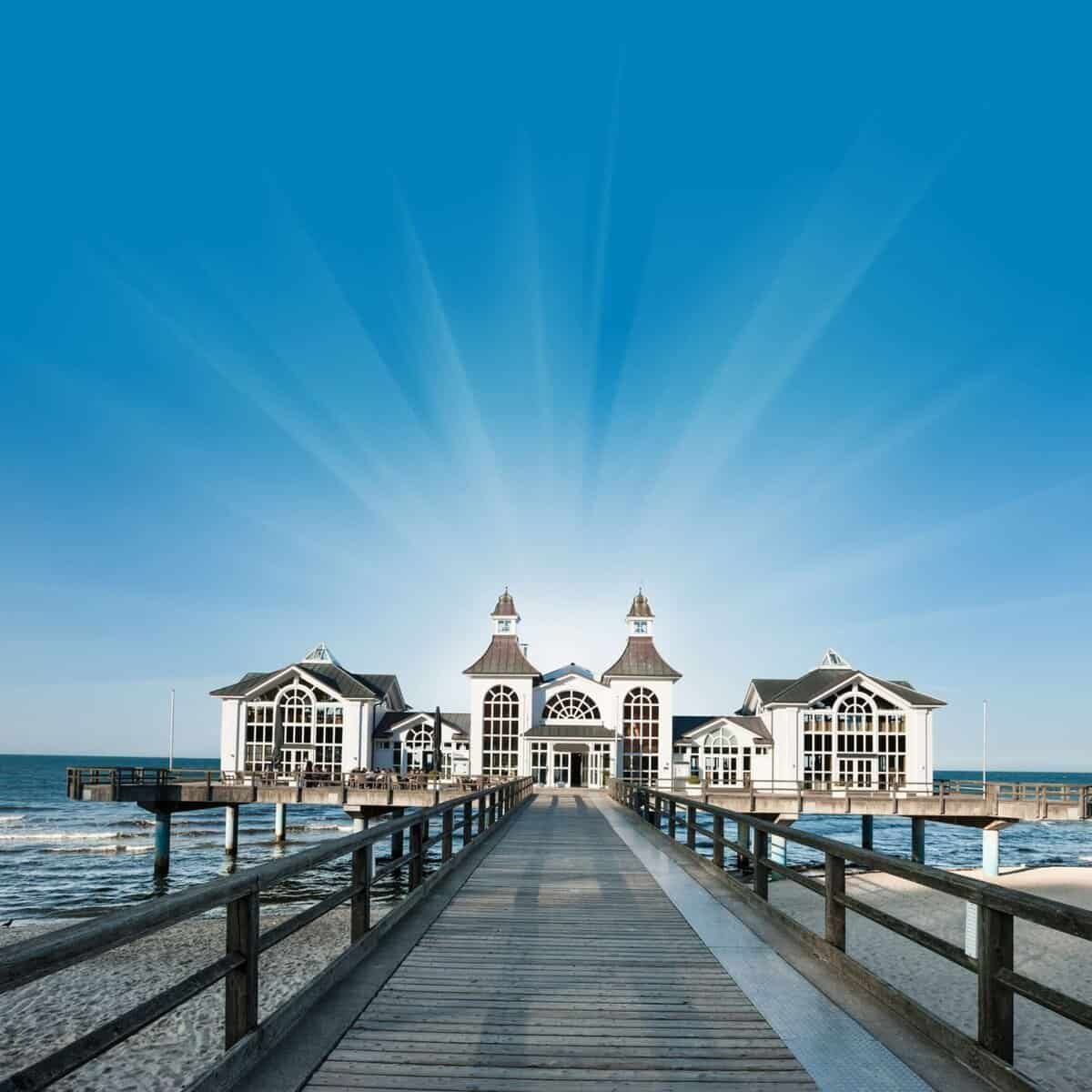 Places to visit in Germany. Rügen, Seebrucke Sellin, Germany