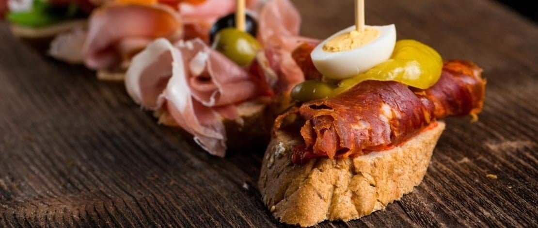 Black pudding and chorizo. Spanish food