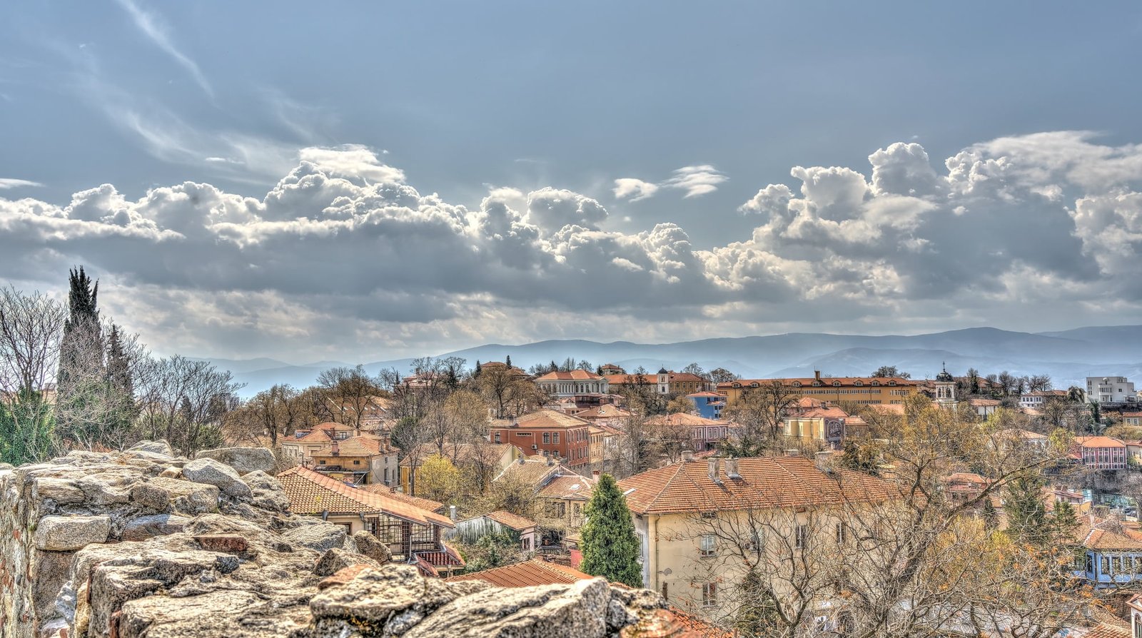 Springtime in Plovdiv is an ancient city located on seven hills in southern Bulgaria like Rome