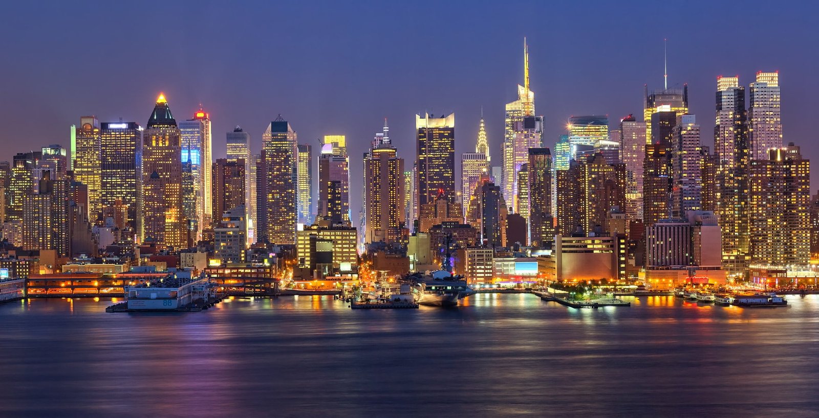 Manhattan at night