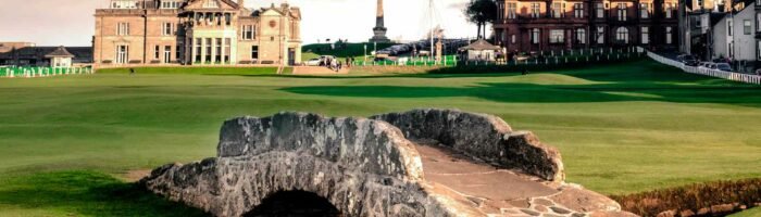 Top golf courses in Scotland. The-Old-Course-St-Andrews-the bridge