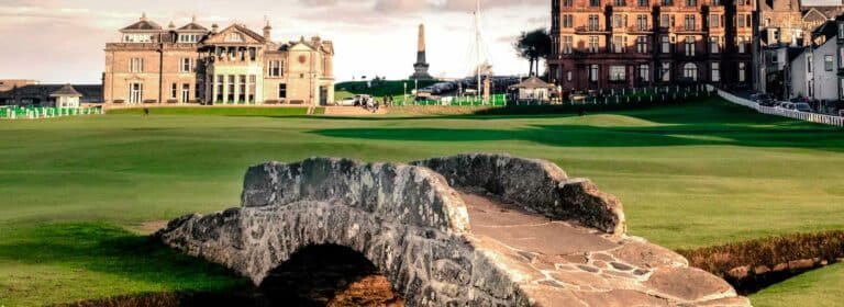 Top golf courses in Scotland. The-Old-Course-St-Andrews-the bridge