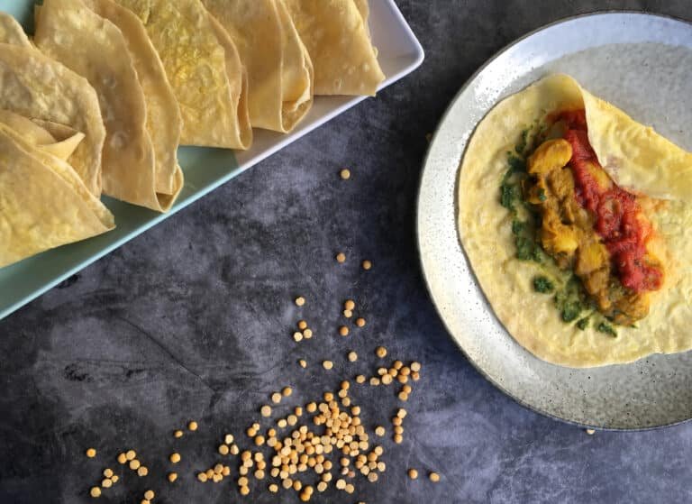 Dhal Puri (Split Pea Flat Bread)